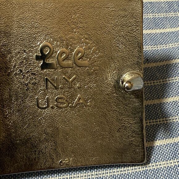 Vintage Unisex Belt Buckle Tennis Racket LEE USA NY  Silver‎ Tone/Resin - Picture 3 of 9